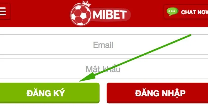 Giao diện đăng ký bóng đá ảo tại Mibet